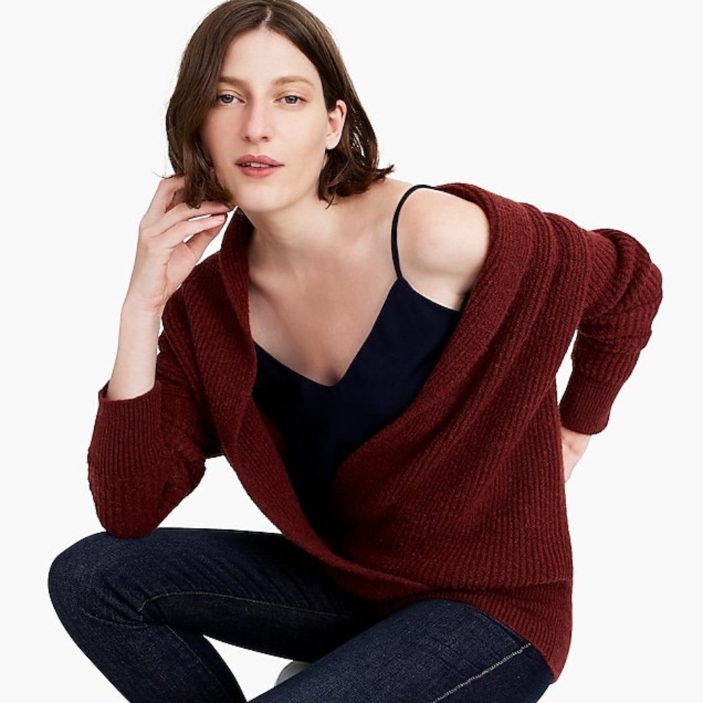 J.Crew 365 Maroon Shawl Pullover V.
Neck Sweater size XXS - Picture 2 of 10